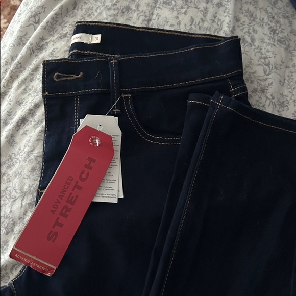 Levi's Women's 710 Super Skinny Jeans - Navy - Picture 2 of 12